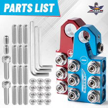 Load image into Gallery viewer, Durable Battery Terminal Clamps - Red &amp; Blue Anode Top Post Set for All Vehicles