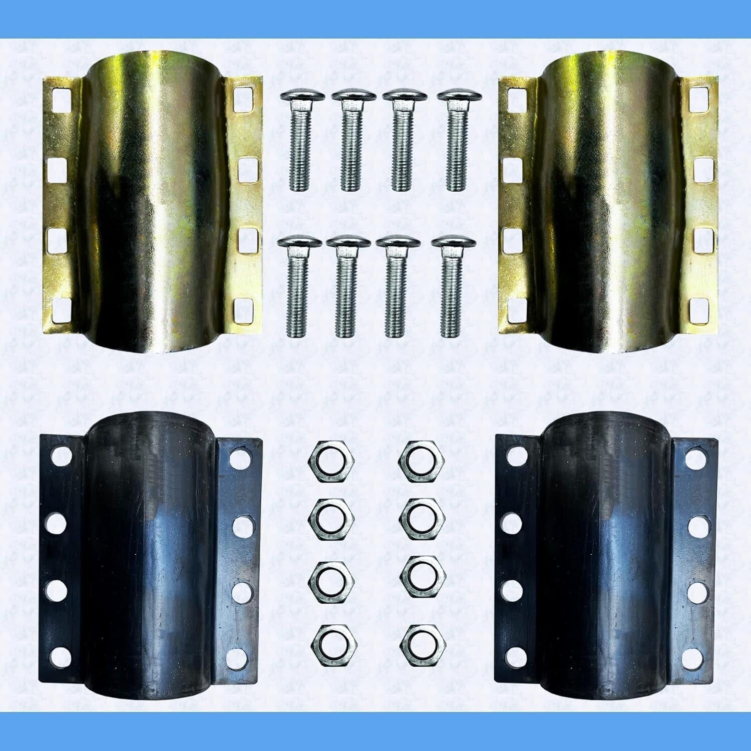 4 inch Heavy-Duty Pipe Repair Clamp - Effortless Seal with Bronze Coating