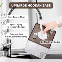 Load image into Gallery viewer, Stylish 2-Hose Hookah Set with Heat Management &amp; Multicolor LED - Easy to Clean