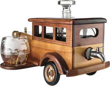 Load image into Gallery viewer, Large Car-Themed Whiskey Decanter Set with Metal Spigot - Perfect for Collectors