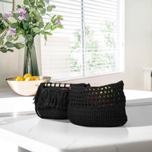 Load image into Gallery viewer, Versatile 5mm Twisted Black Cotton Rope - 328 Yards for Crafting and Decor