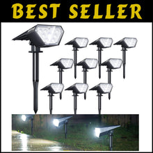 Load image into Gallery viewer, Solar Spot Lights - 2-in-1 Landscape Lighting, 12 LED, Waterproof &amp; Adjustable