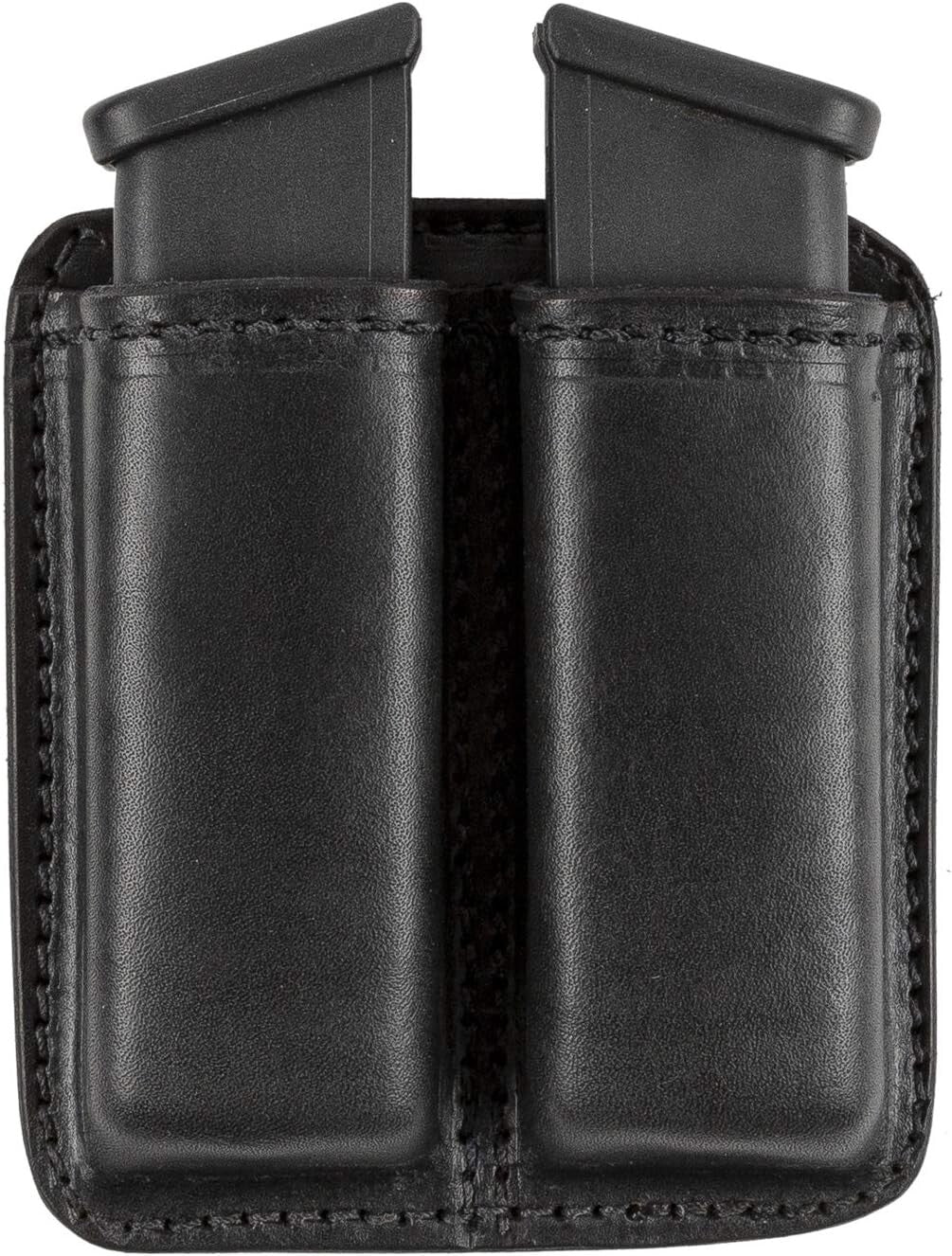 Durable Bullhide Leather Double Mag Pouch – Fits Most Double & Single Stack Mags