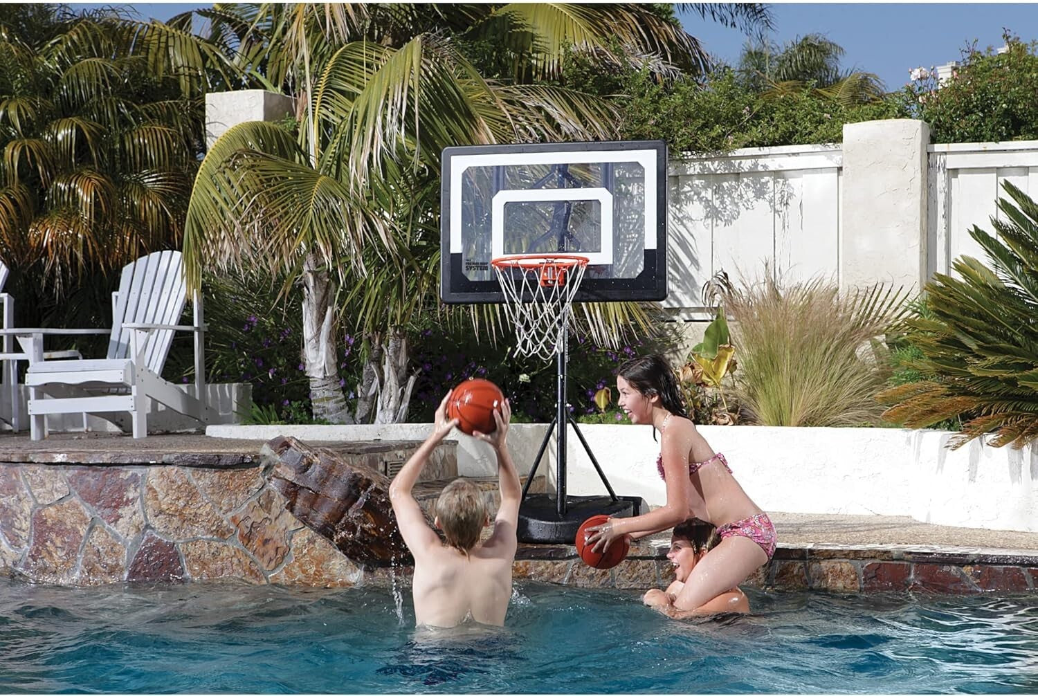 Durable Outdoor Pro Mini Basketball System with Adjustable Height and Wheels