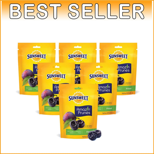 Fiber-Packed Amazin' Dried Pitted Prunes - Perfect Snack & Meal Enhance, Vegan