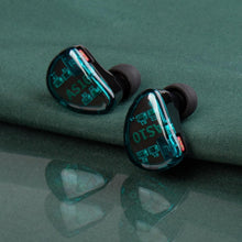 Load image into Gallery viewer, Premium KZ 5 Balanced Armature Earbuds for Musicians - Detachable Cable, Green