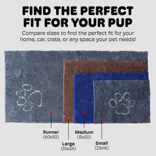 Load image into Gallery viewer, Versatile Dog Doormat 60''x30'' - Stylish Grey with Rapid Drying Ability