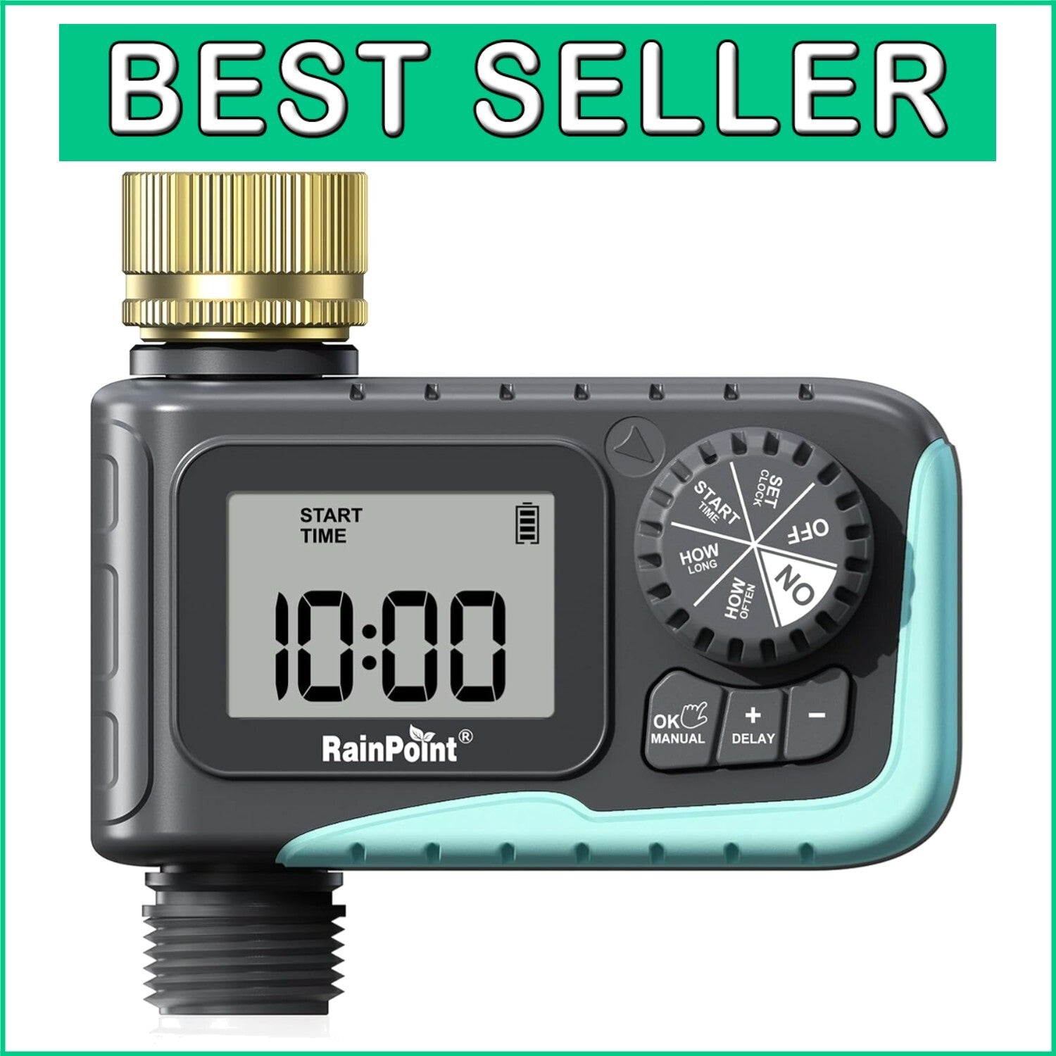 All-in-One Digital Irrigation System with Rain Delay & Easy Programming