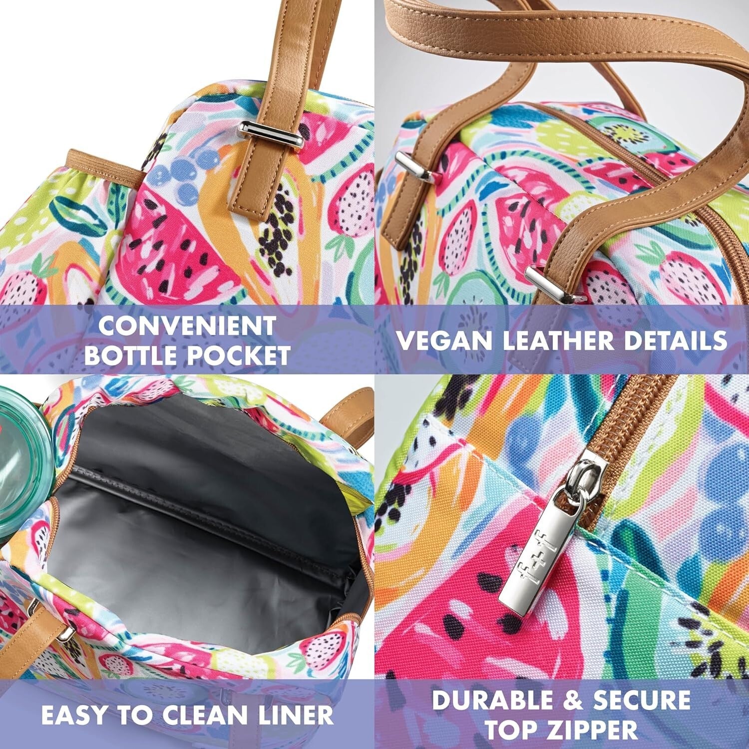 Chic Leakproof Women's Lunch Box with Insulated Tumbler - Perfect for Work