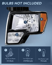 Load image into Gallery viewer, Durable 2009-2014 F150 Headlights - Easy Installation &amp; Adjustable Beam Level