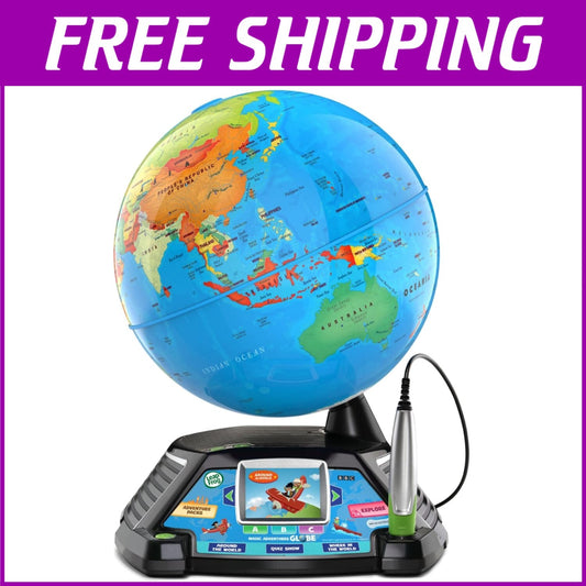 Frustration-Free 10" Kids Globe with Stylus & 5+ Hours of BBC Learning Videos