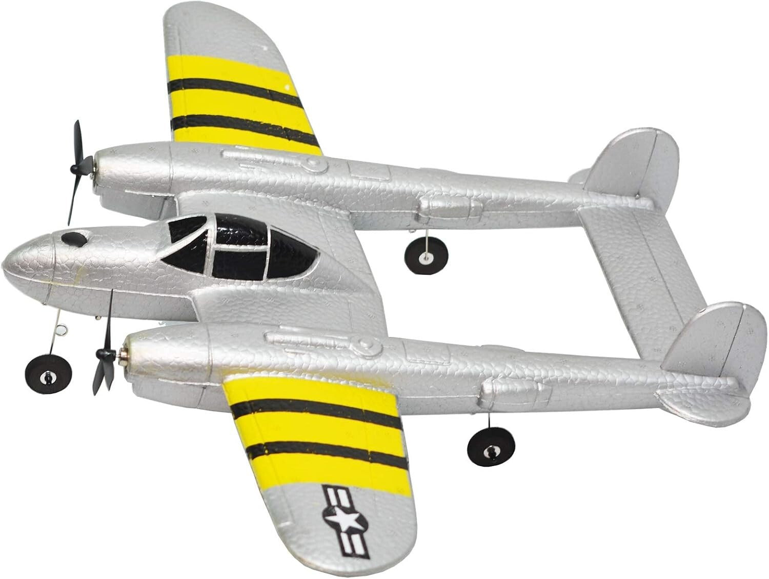 P38 Lightning RC Plane - Remote Control Airplane for New Pilots, 12-Min Flight