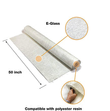 Load image into Gallery viewer, Resin-Ready 50" Fiberglass Chopped Strand Mat - 10 Yard Roll for Composites