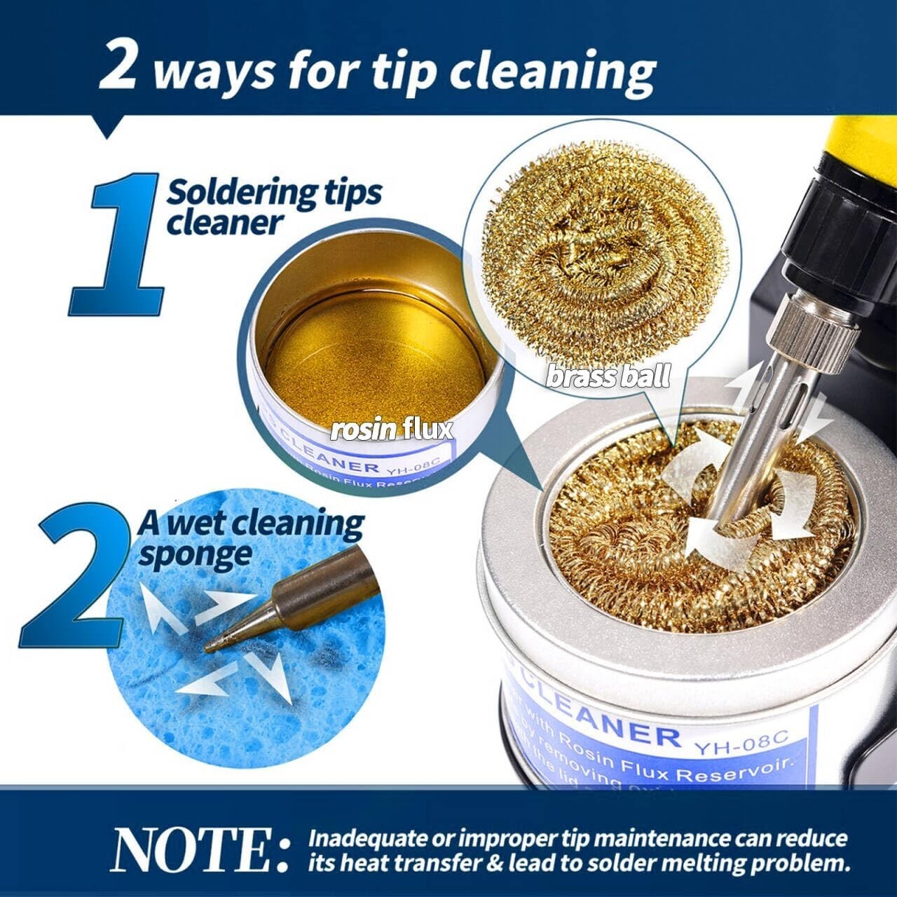 75W Digital Soldering Station with Built-in Transformer - Compact and Reliable