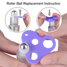 Load image into Gallery viewer, 60 Pack Essential Oil Roller Bottles - 10ml Glass with Labels &amp; Accessories