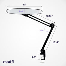 Load image into Gallery viewer, Professional 2,200 Lumens Black Desk Lamp - 4 Brightness Levels &amp; 3 Modes