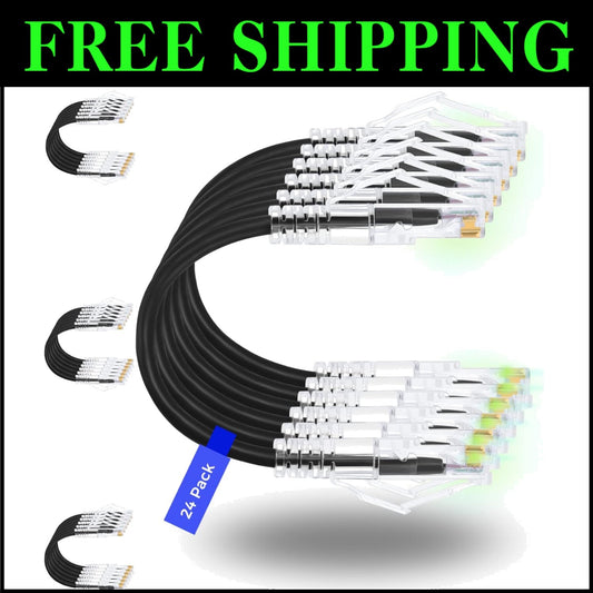 High-Speed Cat6 Ethernet Patch Cable 7ft - Perfect for Network Organization