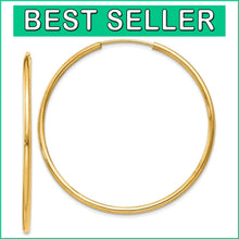 Load image into Gallery viewer, Timeless 14K Gold Hoop Earrings - High Polish Endless Style, Gift-Ready Set