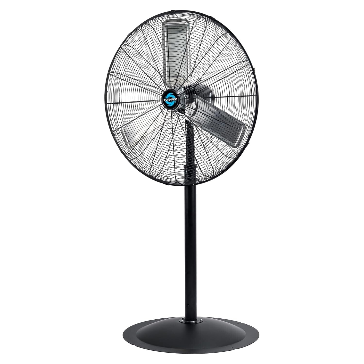 Durable Non-Oscillating Metal Fan - 30'' Height for Commercial Use, Low Noise