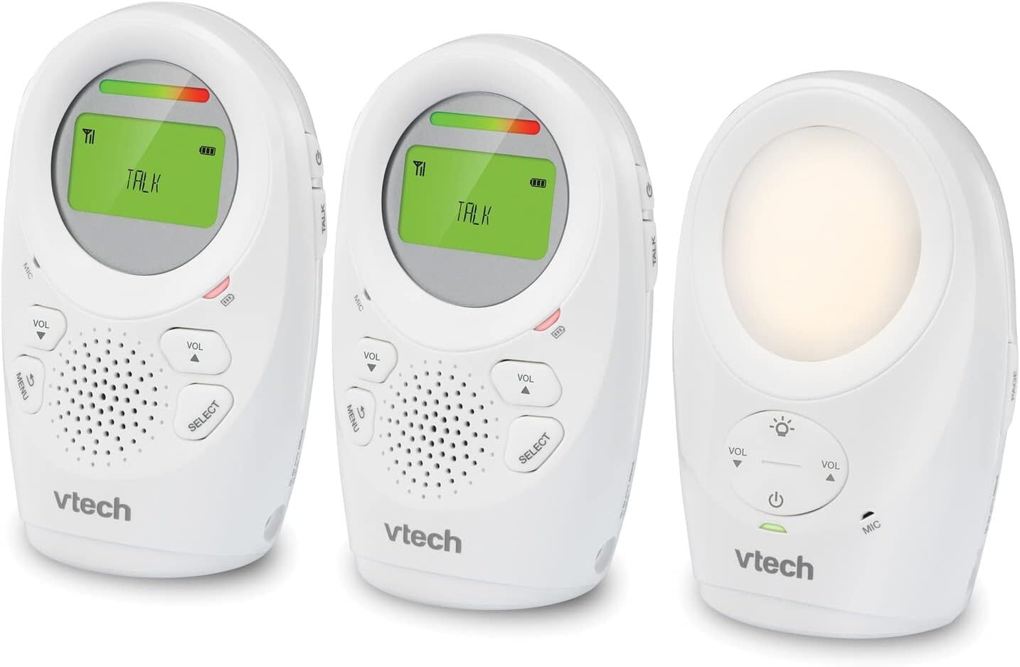 1,500 ft Enhanced Range Baby Monitor with Vibrating Alert & Soothing Night Light