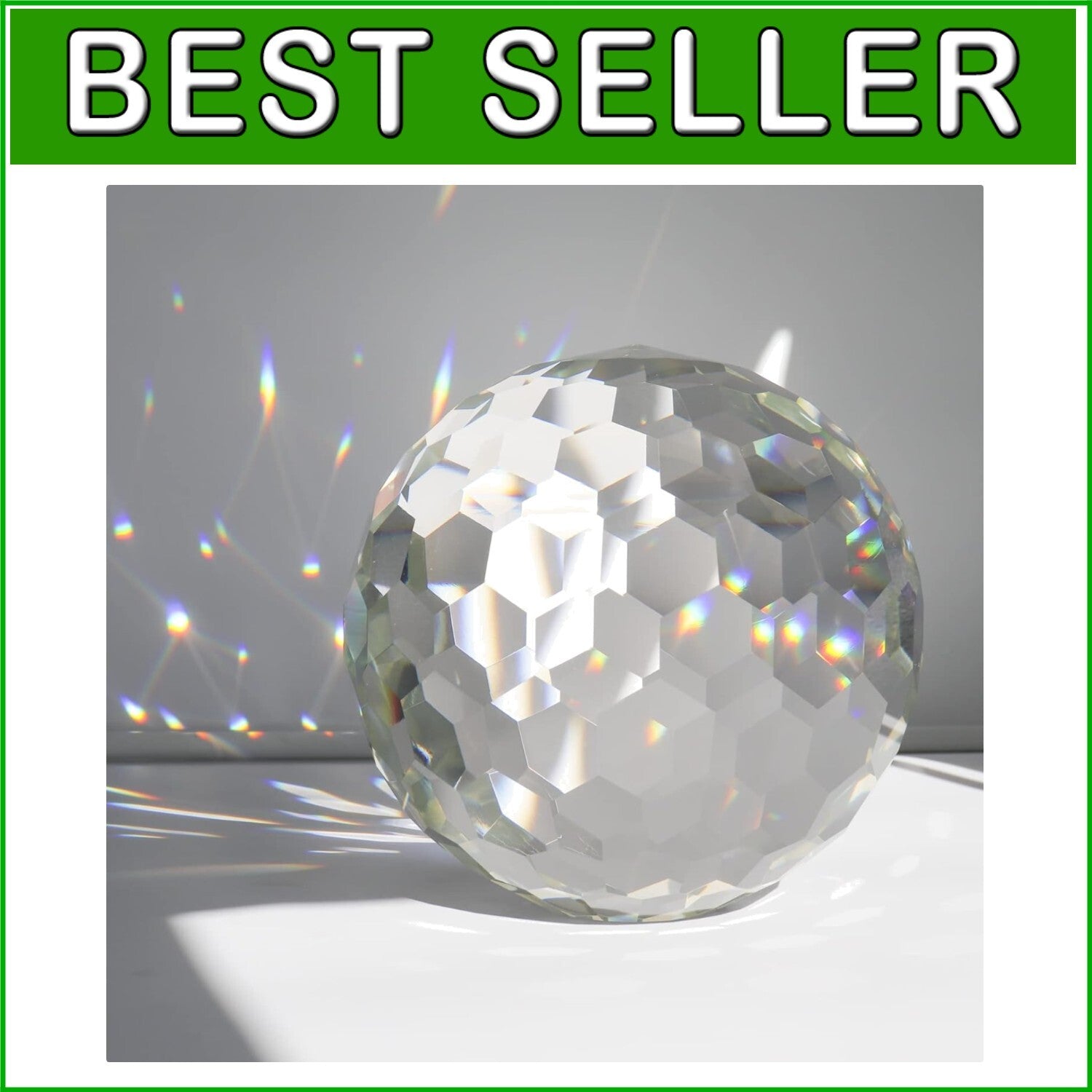 Exquisite Hanging Crystal Ball Prism - Ideal Gift for Home & Garden Decoration