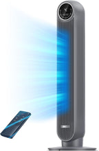 Load image into Gallery viewer, Quiet 90° Oscillating Tower Fan with Touch &amp; Remote Control - Ideal for Bedrooms