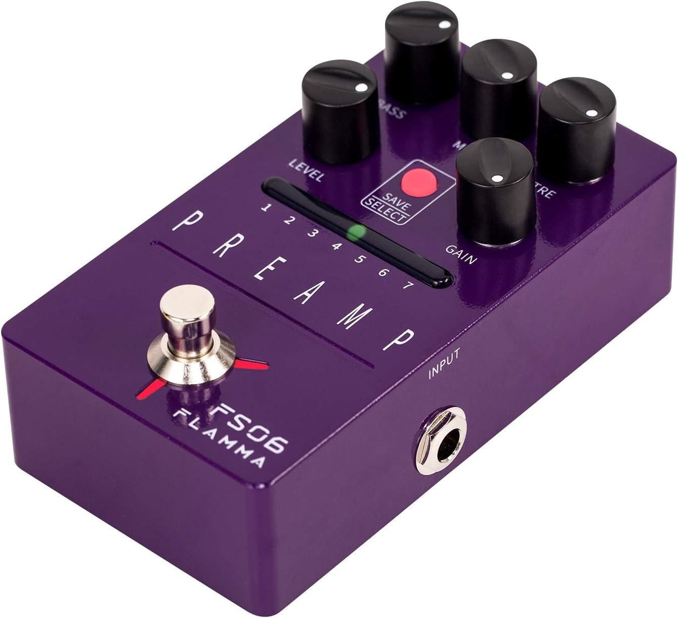 7 Preamp Guitar Effects Pedal - Built-in Cabinet Simulation & Lightweight Design