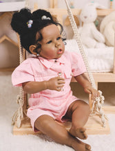 Load image into Gallery viewer, Realistic 20-Inch African American Reborn Doll with Soft Body - Perfect Gift Set