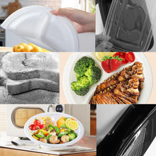 Load image into Gallery viewer, Sturdy 10-Inch BPA Free Dinner Plates - Reusable 3-Compartment Trays for Events