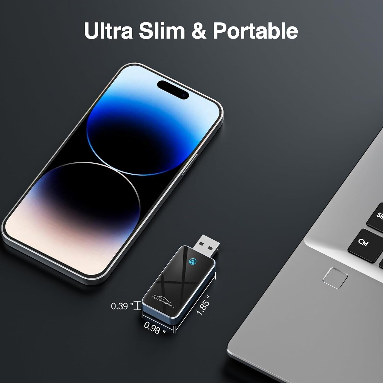 2024 Slim Wireless Android Auto Adapter - Automatic Connection with USB C/A