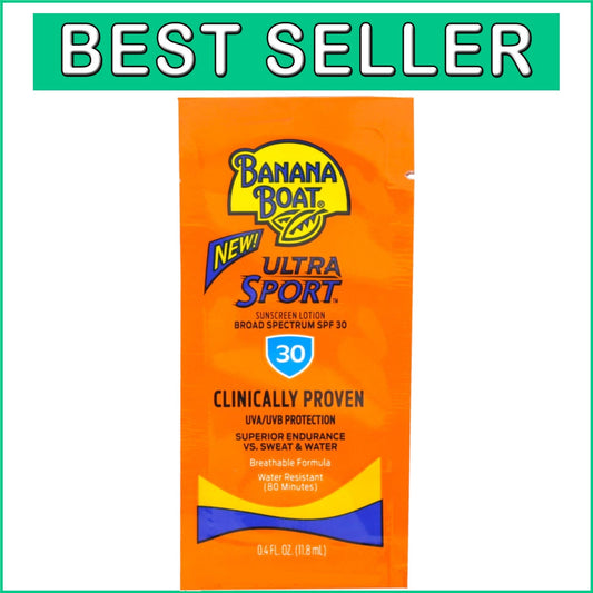 200 Count Pack of Clinically Proven SPF 30 Sport Sunscreen for Active Lifestyles