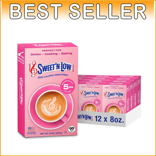 12-Pack Zero Calorie Sweetener: Gluten-Free, Kosher Sugar Substitute for Recipes