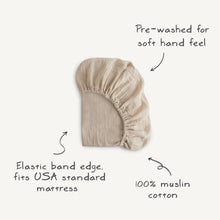 Load image into Gallery viewer, Cozy &amp; Soft Muslin Fitted Crib Sheets - Machine Washable 2-Pack in Chic Colors
