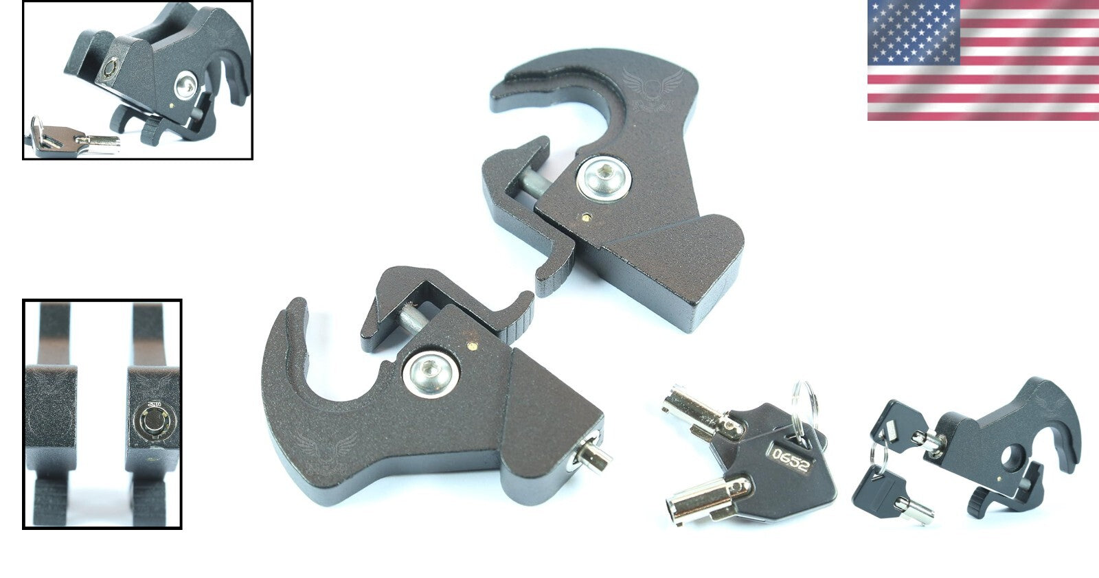 Lightweight Locking Clips for Sissy Bar & Luggage Rack - Fits All Harley Models