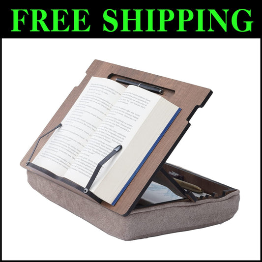 Compact & Portable Book Stand with Storage - Ideal for Recipes & Sheet Music