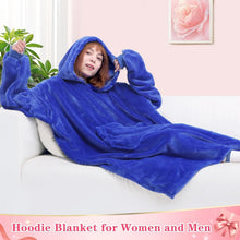 Load image into Gallery viewer, Thick Flannel Wearable Blanket Sweatshirt - Perfect Gift for All Occasions