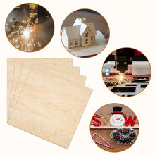 Load image into Gallery viewer, Unfinished Basswood Craft Sheets - 12"x12" - Ideal for Engraving &amp; Model Making