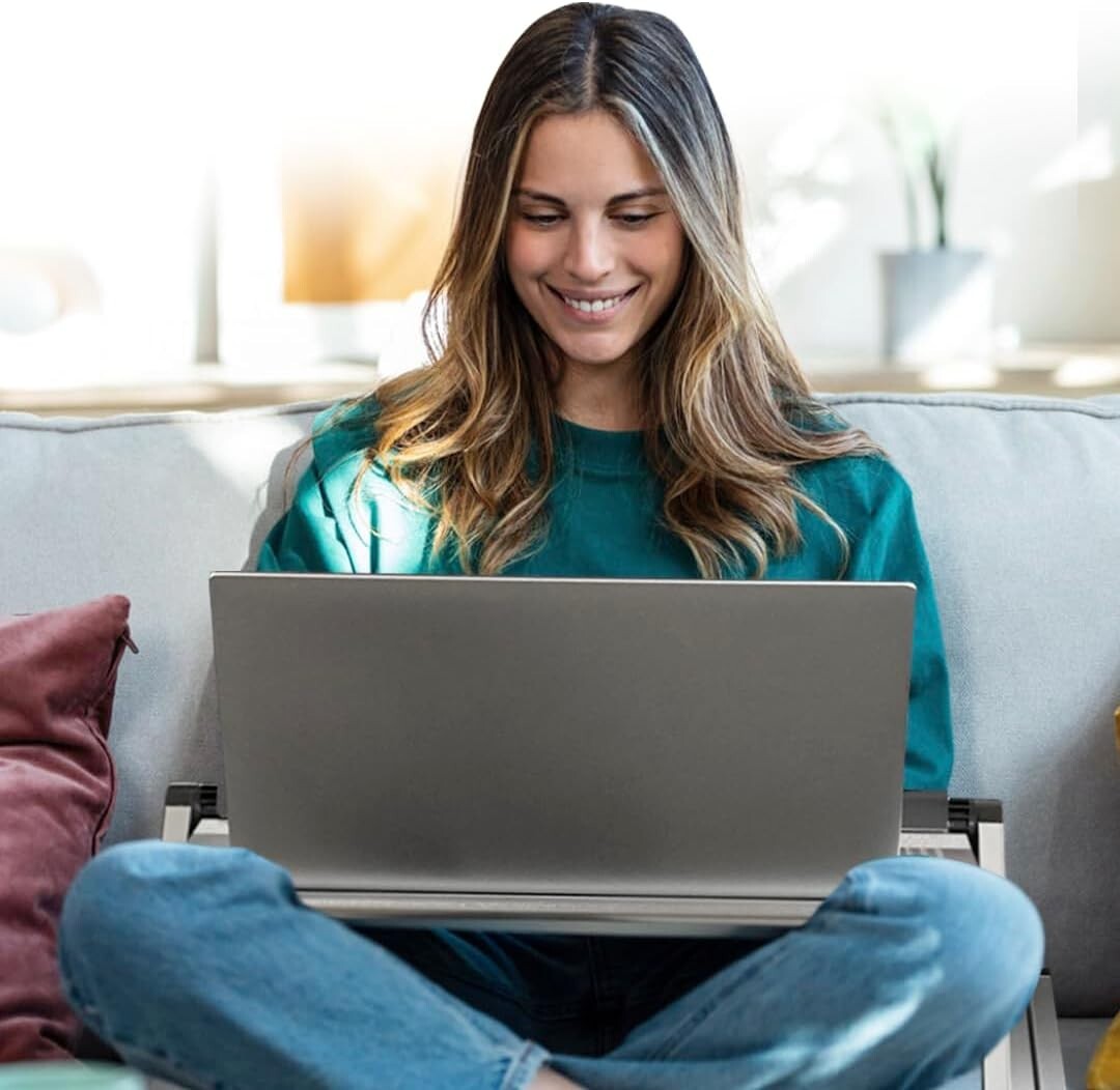 Aluminum Adjustable Book Stand - Lightweight Cookbook Holder for Kitchen Counter
