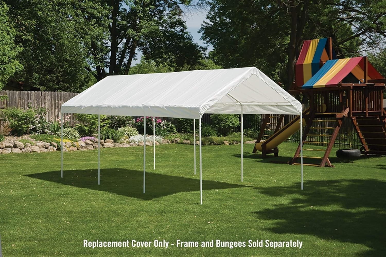 10x20 Waterproof Replacement Canopy Cover with Quick Install Bungee System