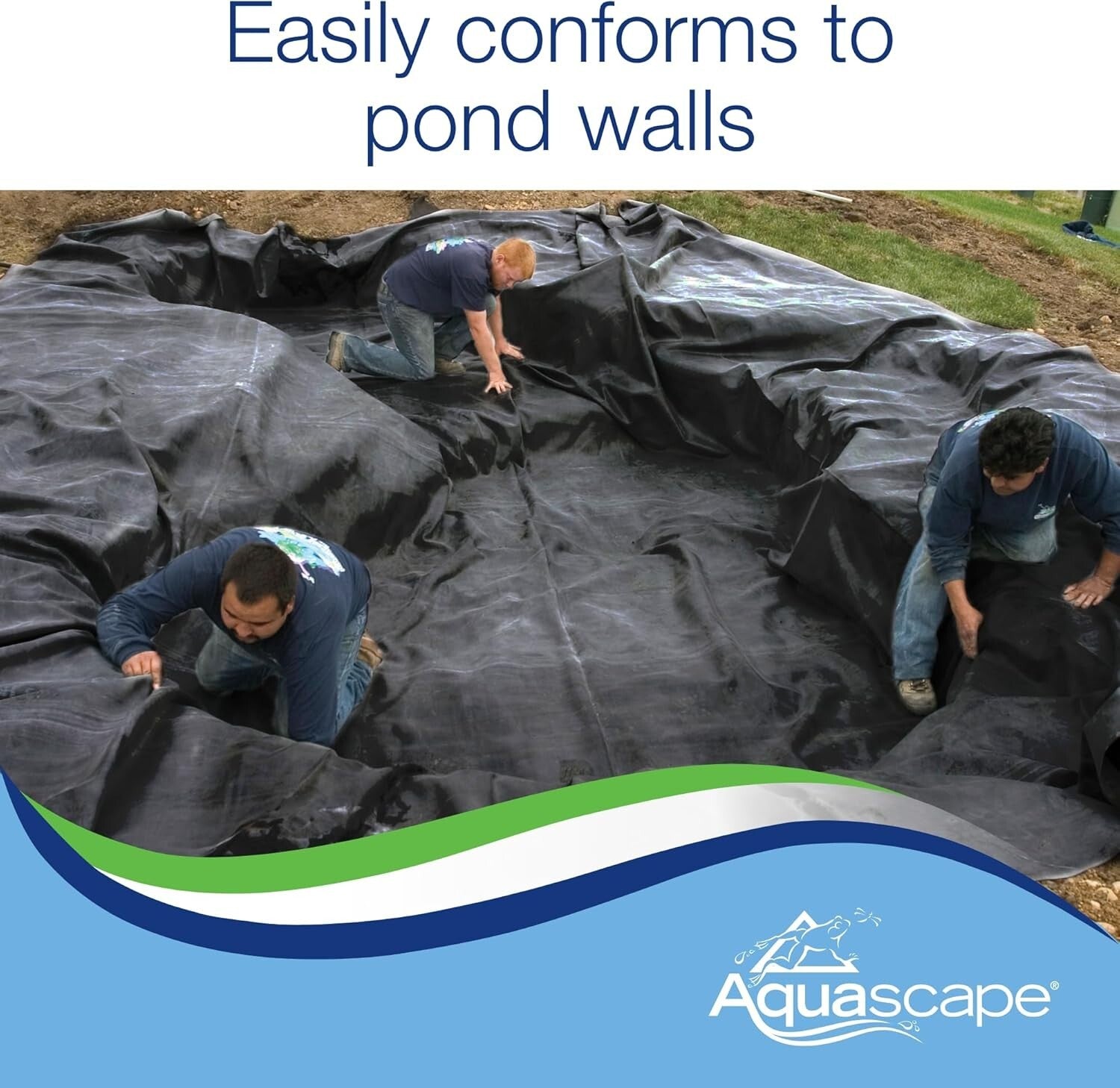5x15 Feet Fish-Safe Pond Liner - Superior UV Resistance and Stretchable Design