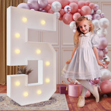 Load image into Gallery viewer, Glamorous 4FT Light-Up Marquee Number 5 - Perfect for Creative Party Themes