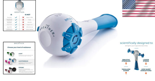 Breath Easier with Our Air Resistance Breathing Trainer - Indoor Use, Unisex