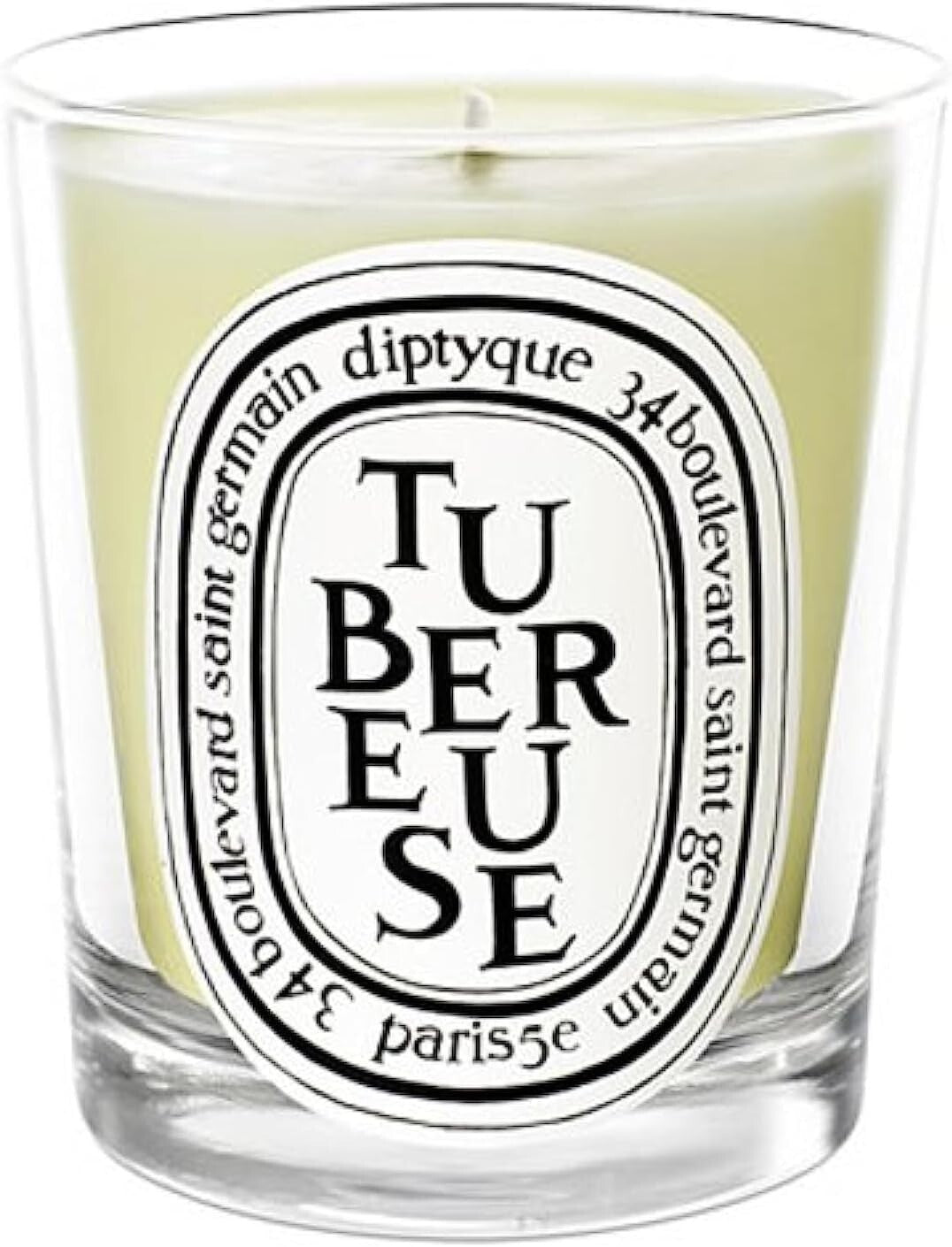 Luxury Tuberose Candle - 6.5 oz, Glass Container with Long-Lasting Fragrance