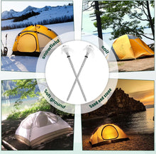 Load image into Gallery viewer, Versatile 30 Pack Heavy-Duty Screw-In Tent Stakes with Glow in the Dark Feature