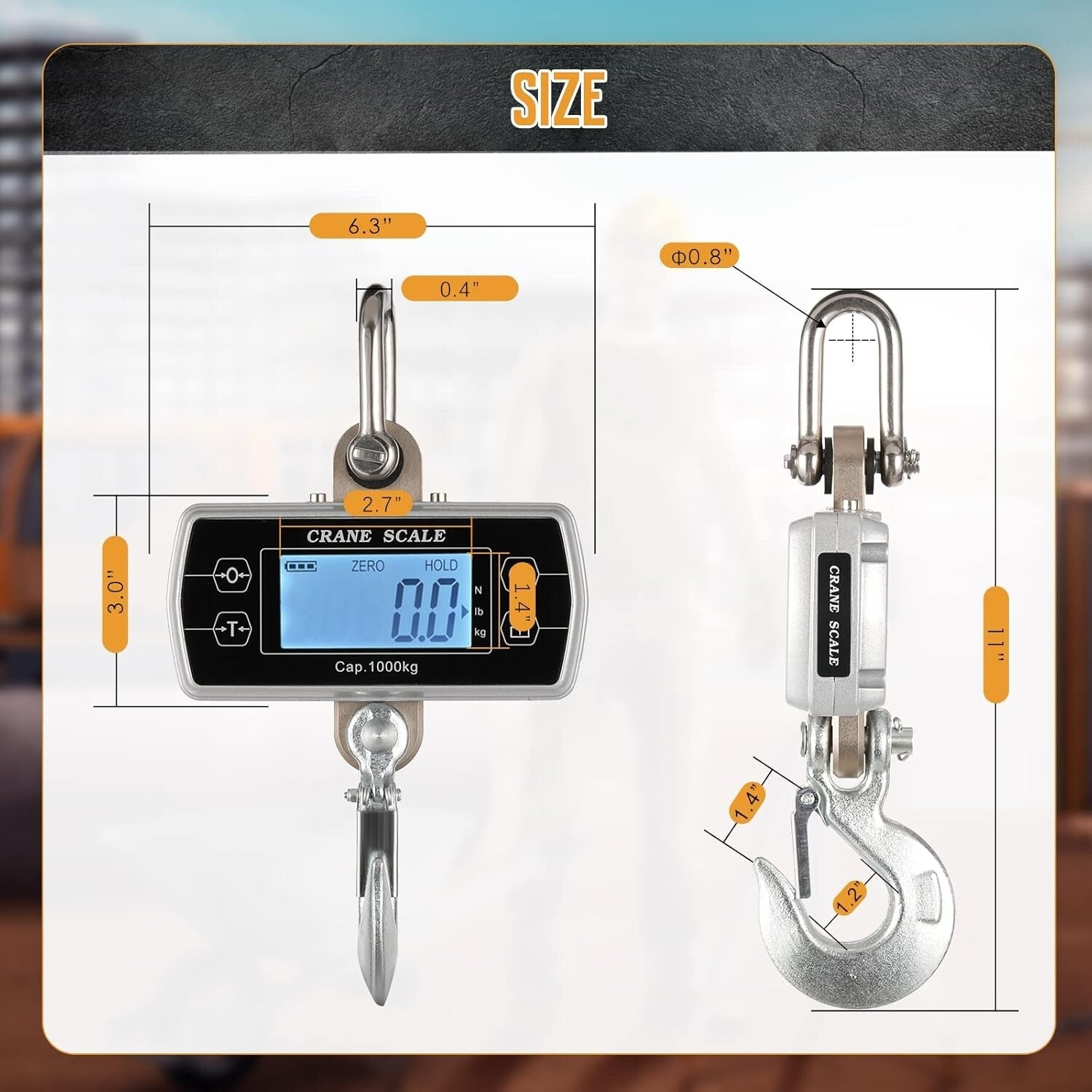 OIML Certified 2200lb Digital Scale - Ideal for Large Game and Industrial Use
