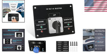 Load image into Gallery viewer, Compact Rotary Selector Switch - 120V 30A with Reverse Polarity Indicator