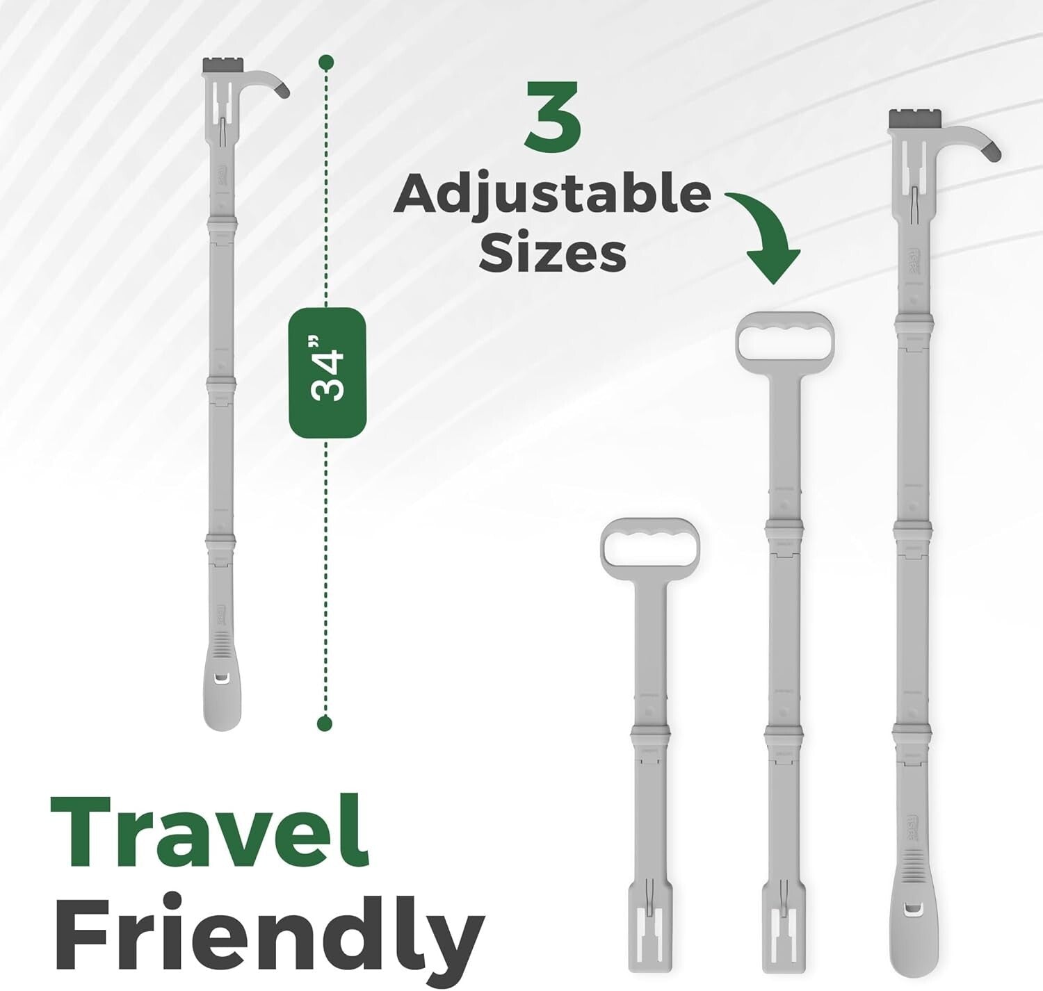 Reach Right 4-in-1 Dressing Aid: Shoe Horn, Sock Remover & Compression Helper