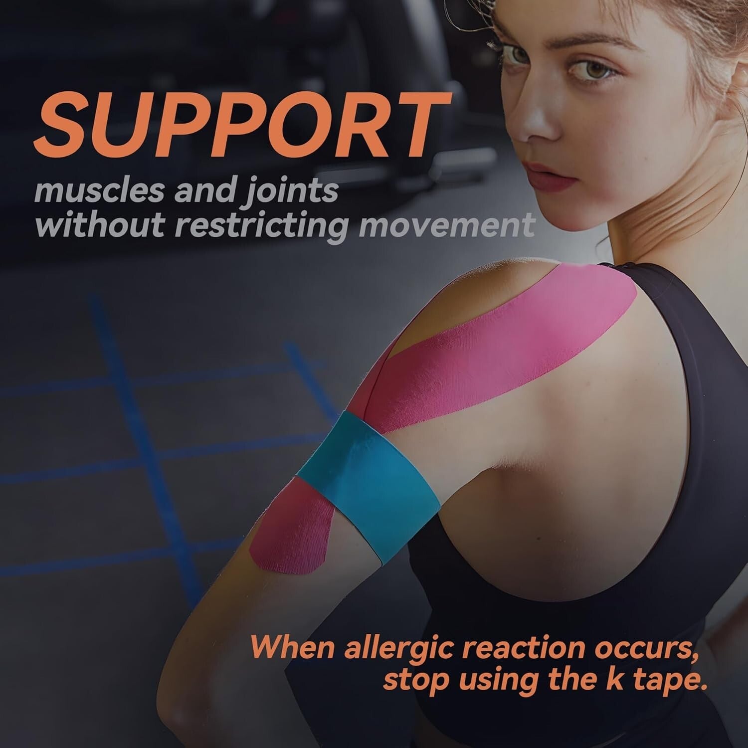 12 Rolls of Kinesiology Tape in Rainbow Colors - Support & Recovery Muscle Tape