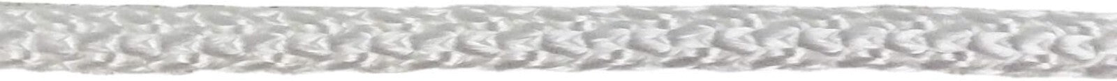 Durable 1/8” White Solid Braid Rope - 1000 Foot Spool for Indoor & Outdoor Use