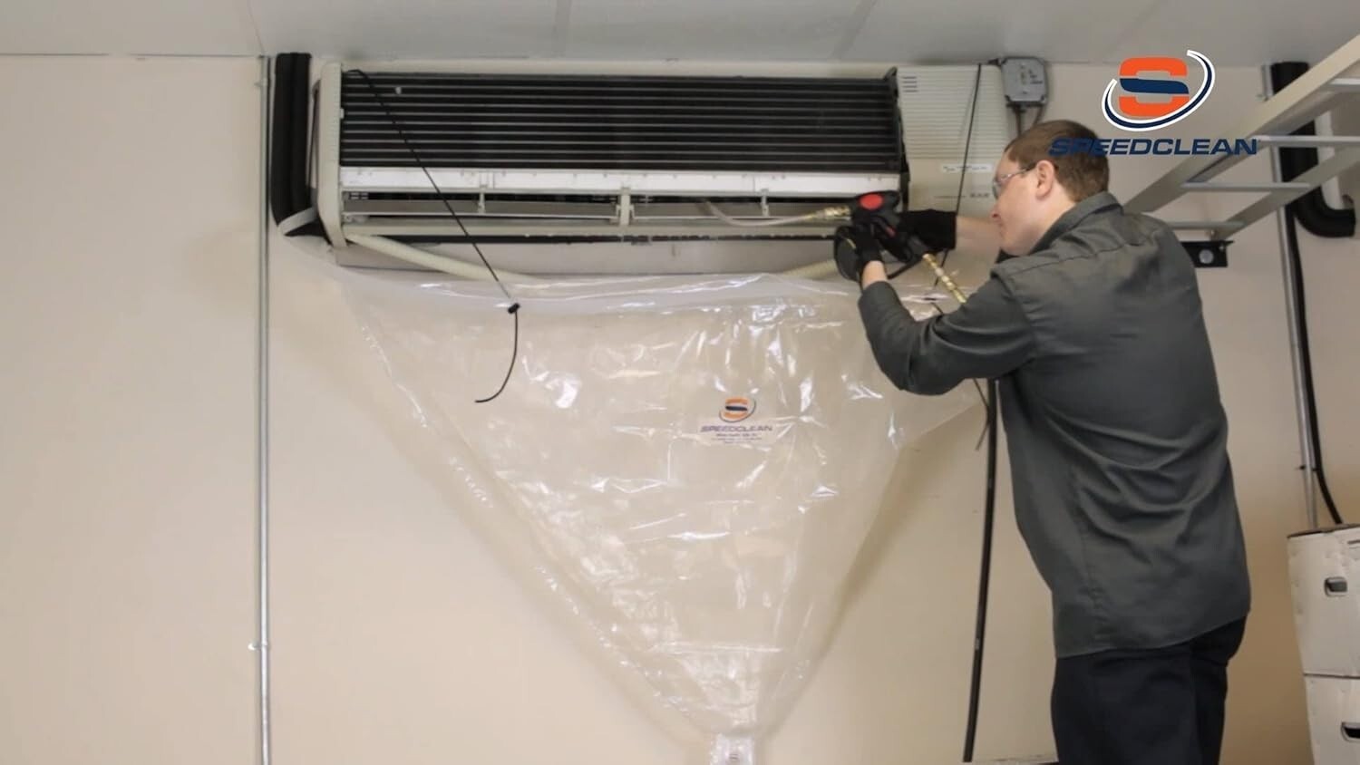 Mini Split Cleaning Bib Kit for Efficient Coil Maintenance - Up to 45 in. Units